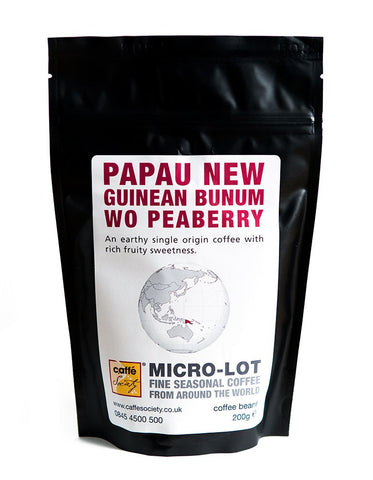 Caffe Society - Papua New Guinean Bunum WO Peaberry