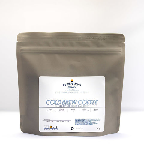 Carringtons Coffee Co: Cold Brew Coffee Roast: Colombia, Finca Las Mercedes, Washed