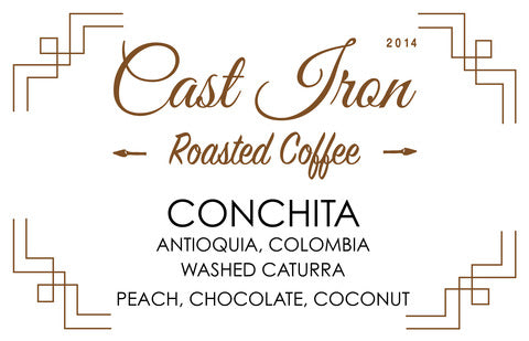 Cast Iron Coffee Roasters: Colombia, Finca La Conchita, Microlot, Washed