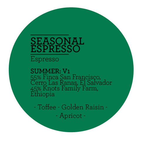 Climpson and Sons - Seasonal Espresso Blend - Summer V1