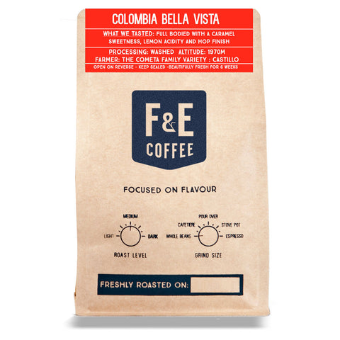 F & E Coffee: Colombia, Bella Vista, Washed