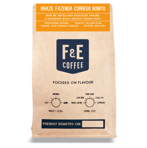 F & E Coffee: Brazil, Fazenda Corrego Bonito, Natural