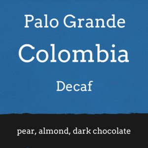 Foundry Coffee Roasters: Colombia, Palo Grande - Cosurca Cooperative, Decaffeinated, Whole bean