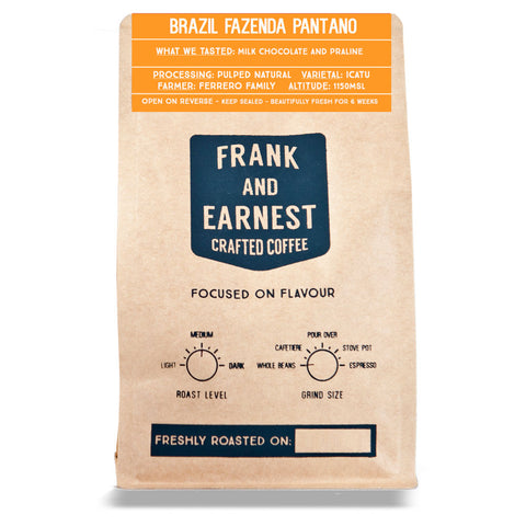 Frank and Earnest Coffee - Brazil - Fazenda Pantano - Natural