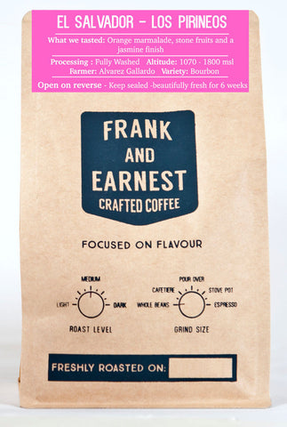 Frank and Earnest Coffee - El Salvador - Los Pirineos