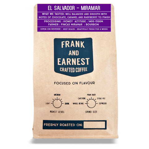 Frank and Earnest Coffee - El Salvador - Miramar