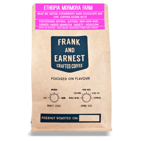 Frank and Earnest Coffee - Ethiopia - Mormora Farm - Natural Process