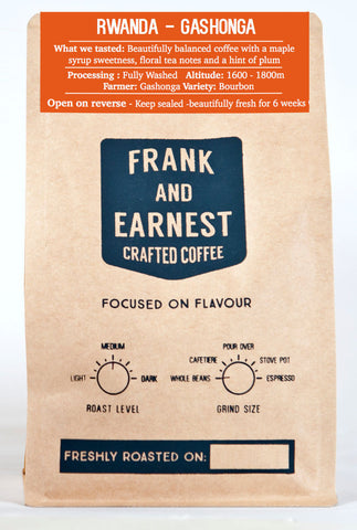 Frank and Earnest Coffee - Rwanda - Gashonga