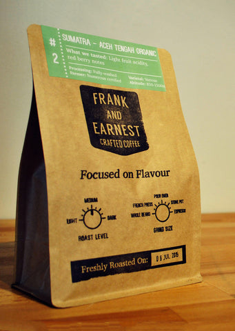 Frank and Earnest Coffee - Sumatra - Aceh Tengah Organic