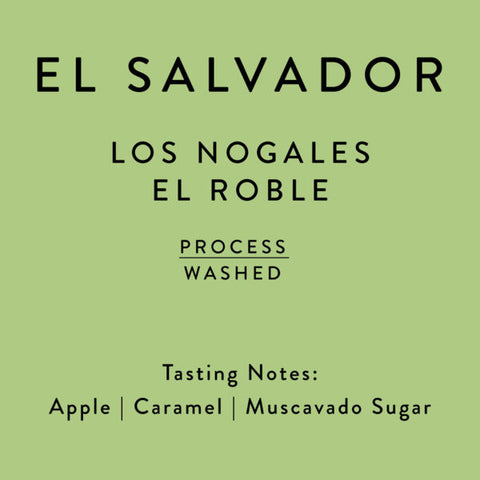 Horsham Coffee Roaster: El Salvador Los Nogales, El Roble, Washed