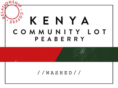 Horsham Coffee Roaster - Kenya - Community Lot - Peaberry - Relationship Coffee