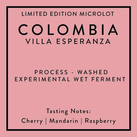 Horsham Coffee Roaster: Colombia, Villa Esperanza, Experimental Wet Ferment, Washed