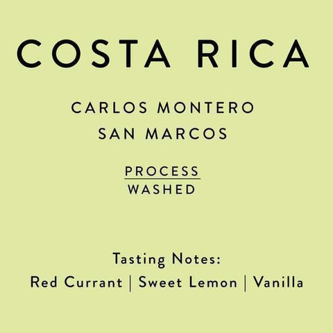 Horsham Coffee Roaster: Costa Rica, Carlos Montero Don Eli, Washed