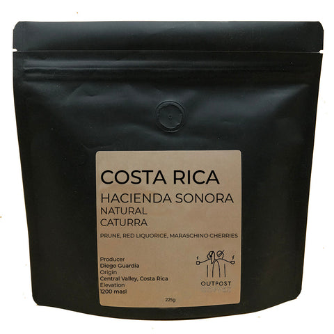 Outpost Coffee Roasters: Costa Rica, Hacienda Sonara, Natural