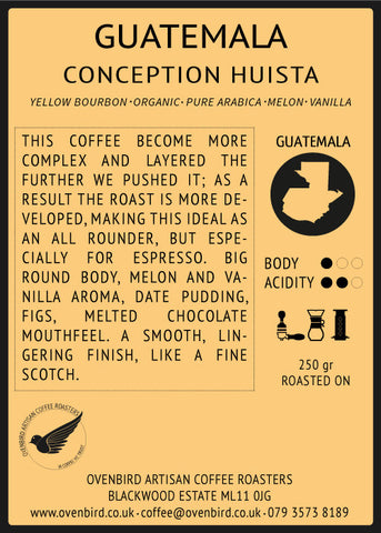 Ovenbird Coffee - Guatemala Conception Huista