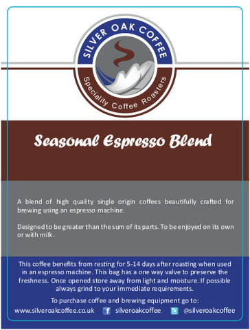 Silver Oak Coffee - Seasonal Espresso Blend
