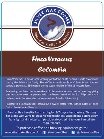 Silver Oak Coffee - Single Estate: Finca Veracruz, Colombia