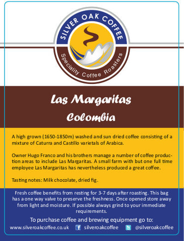 Silver Oak Coffee - Single estate: Las Margaritas, Colombia