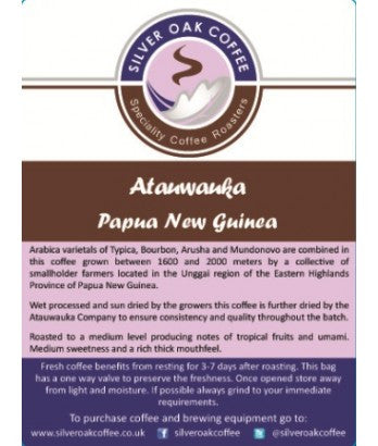 Silver Oak Coffee - Single Origin: Atauwauka, Papua New Guinea