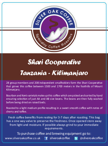 Silver Oak Coffee - Single Origin: Shari Cooperative, Tanzania