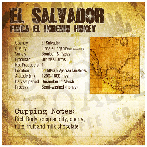 Urban Roast Coffee Co - El Salvador Finca El Ingenio Honey alternate image 1